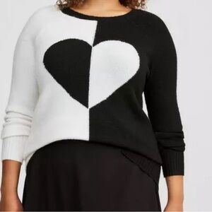 Torrid Vegan Cashmere monochrome sweater